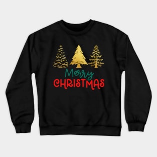 Merry Christmas Trees Crewneck Sweatshirt